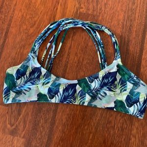 Palm Criss Cross Back Bikini Top